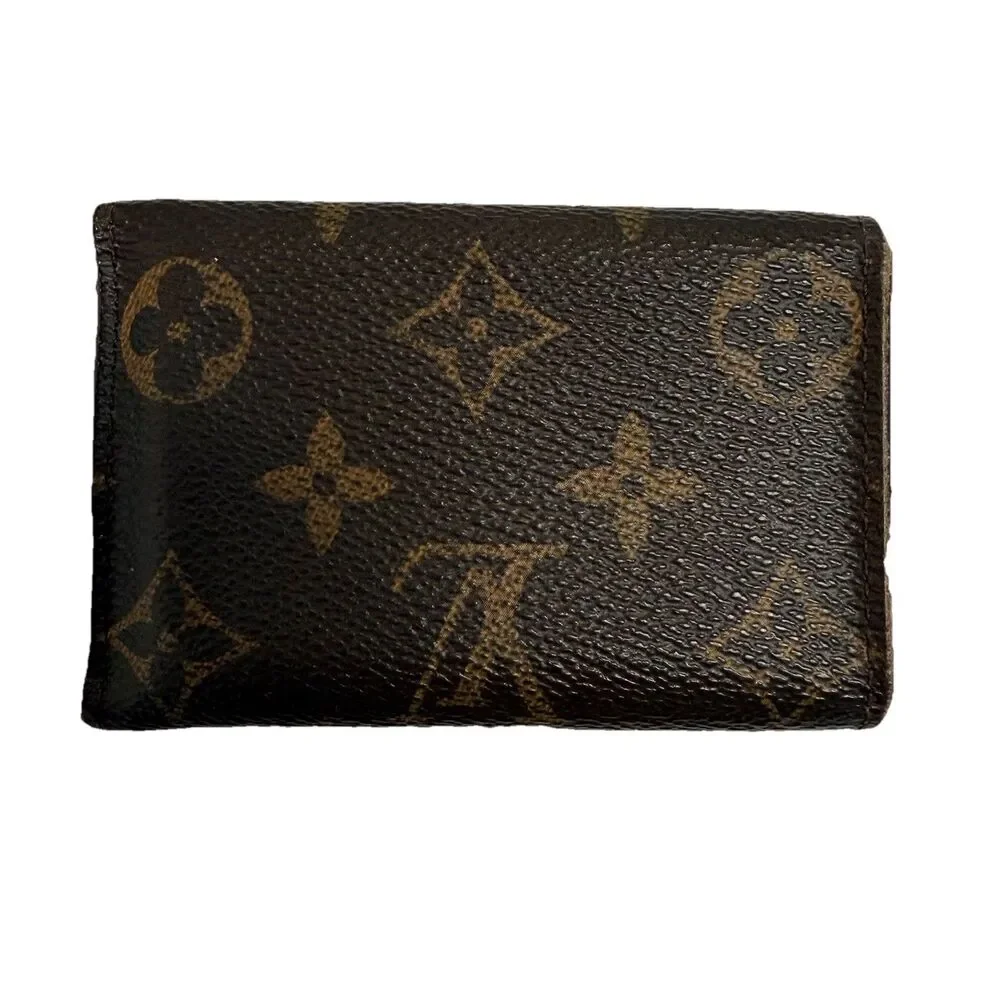 Louis Vuitton Vintage Monogram Key Holder Small Trifold Coin Pouch Wallet